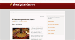 Desktop Screenshot of annalyticalanswers.com