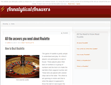 Tablet Screenshot of annalyticalanswers.com